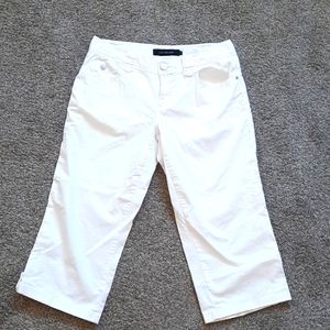Calvin Klein Cropped White Pants Size 6